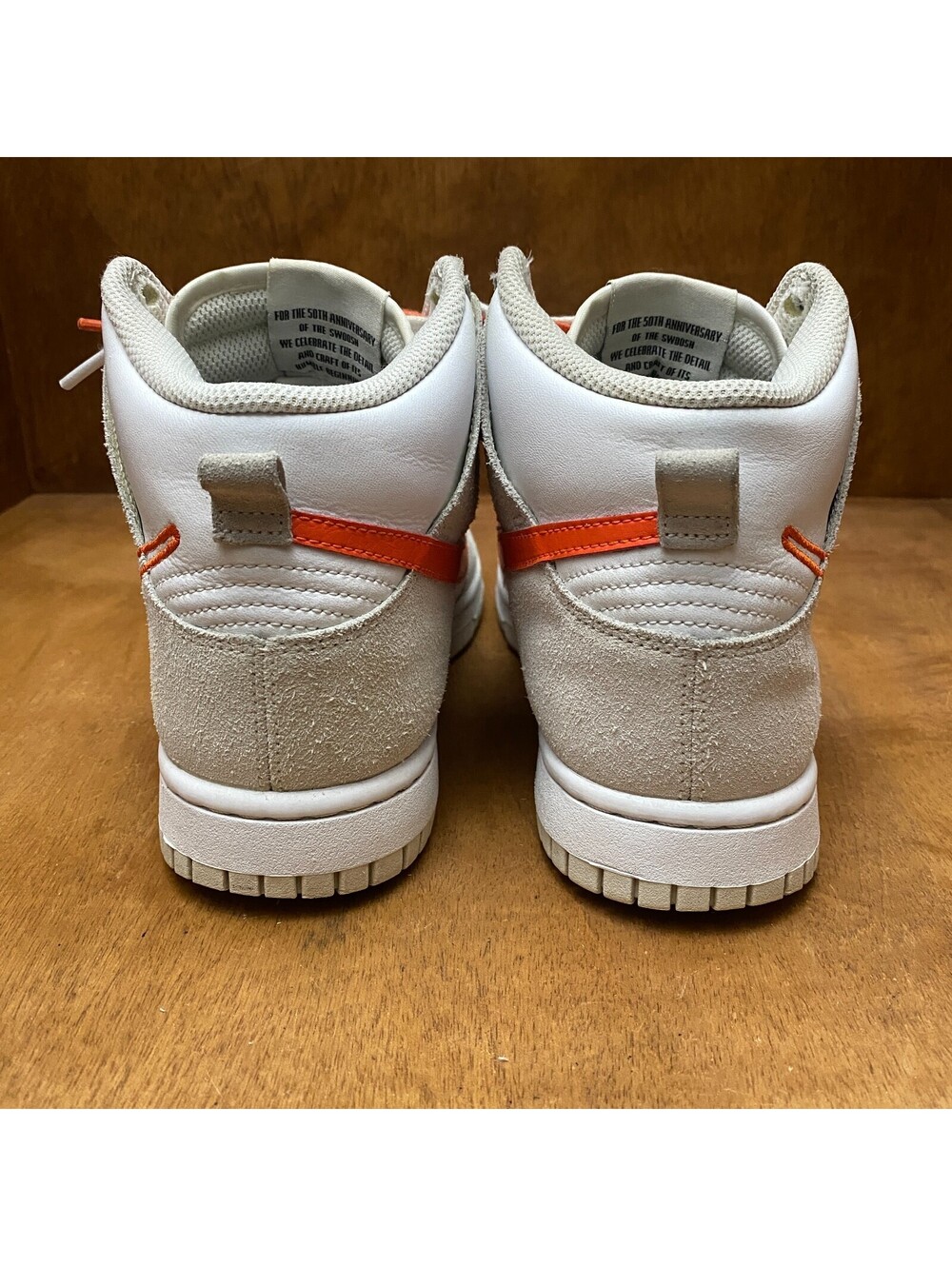 Nike Dunk High SE Shoes Womens Size 7.5 First Use White Sail Orange DH6758-100 - Picture 5 of 15